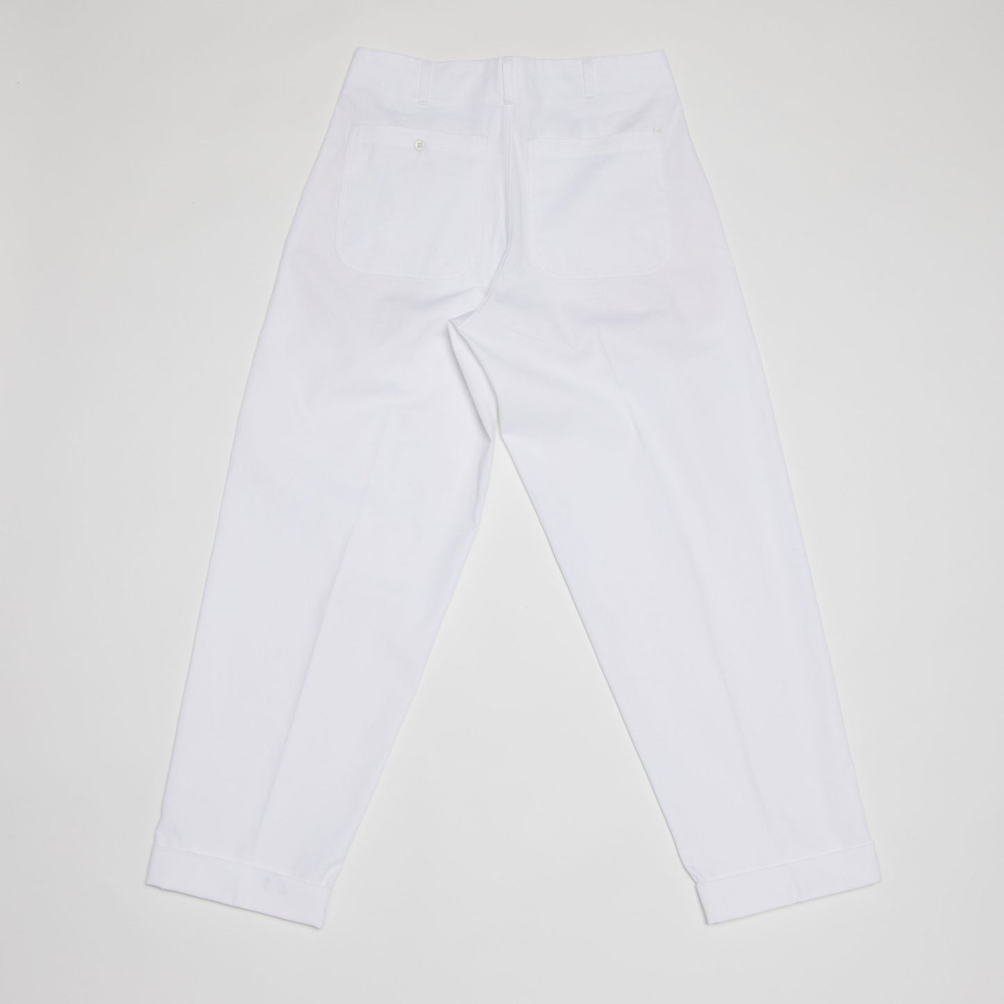 Peg-top Pants (White)
