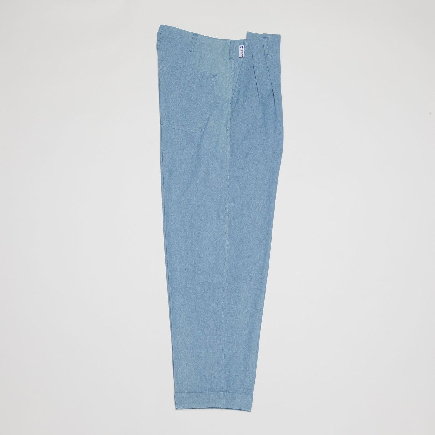 Peg-top Pants (Light Blue)
