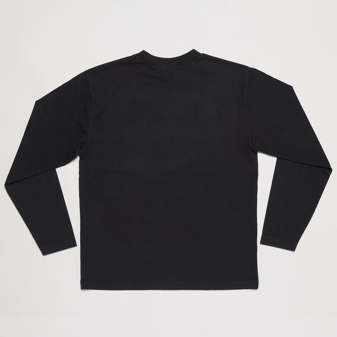 Mock Neck Long Sleeve Tee (Black)