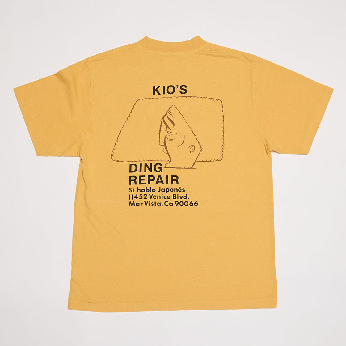 Kio's Ding Repair 5th Generation T-shirt (Mustard)