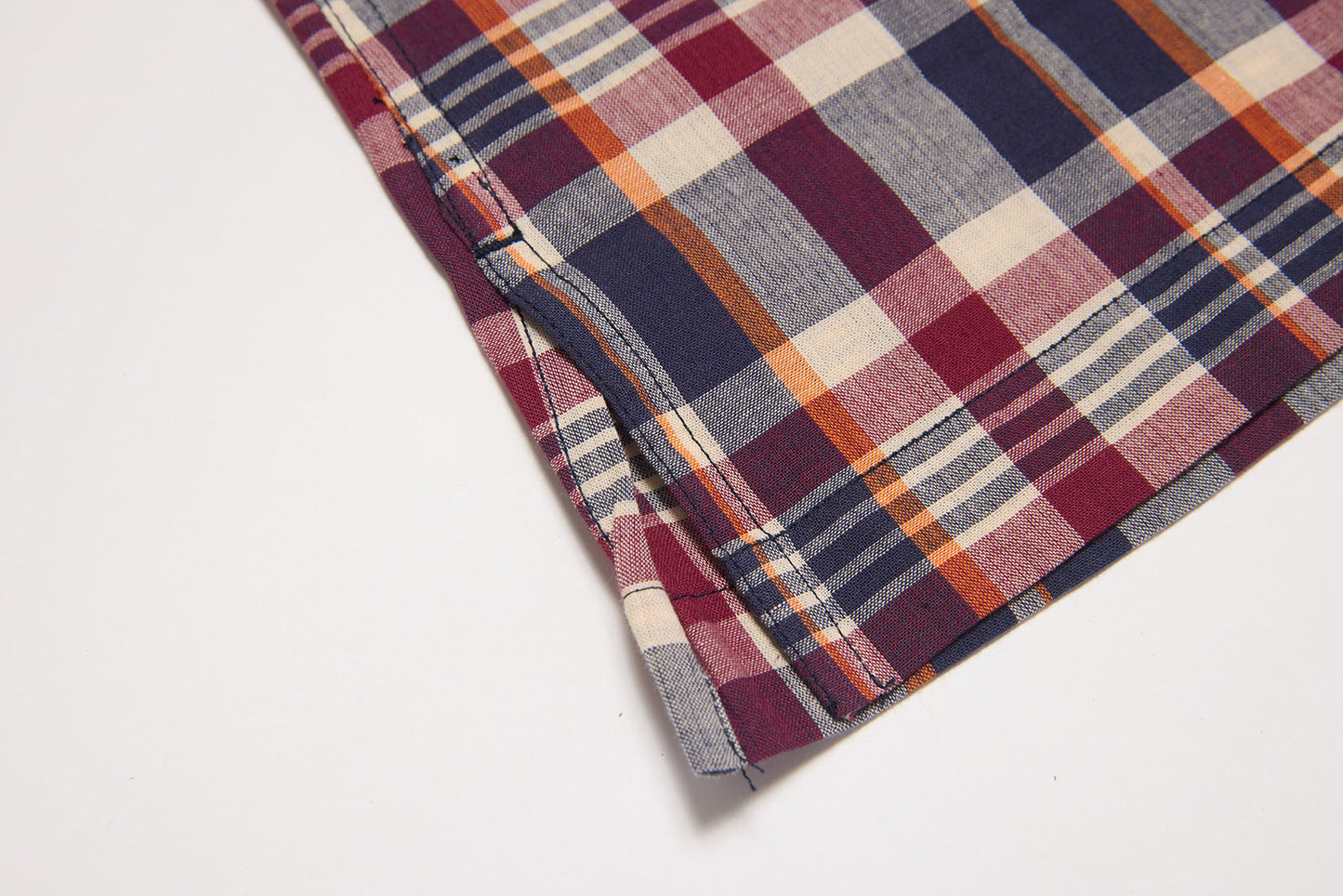 40s Pull-over Shirt (Navy x Wine)