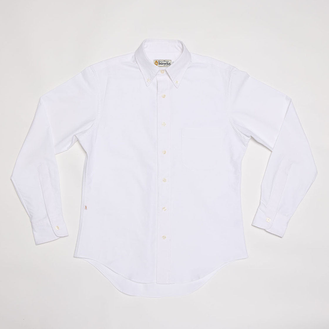 Long Sleeve Oxford Button-down Shirt (White)