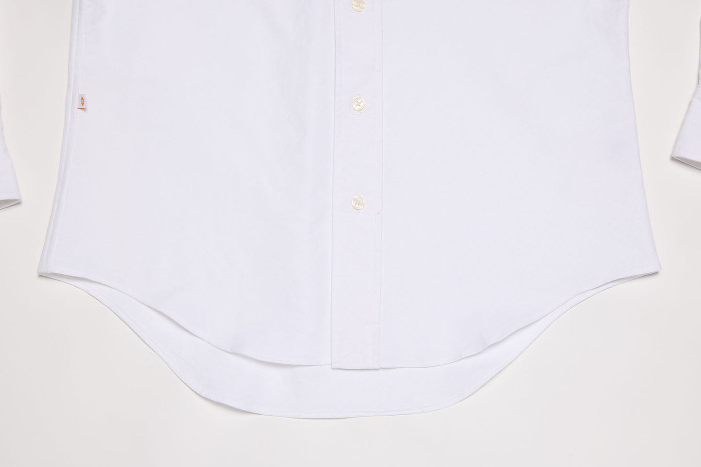 Long Sleeve Oxford Button-down Shirt (White)