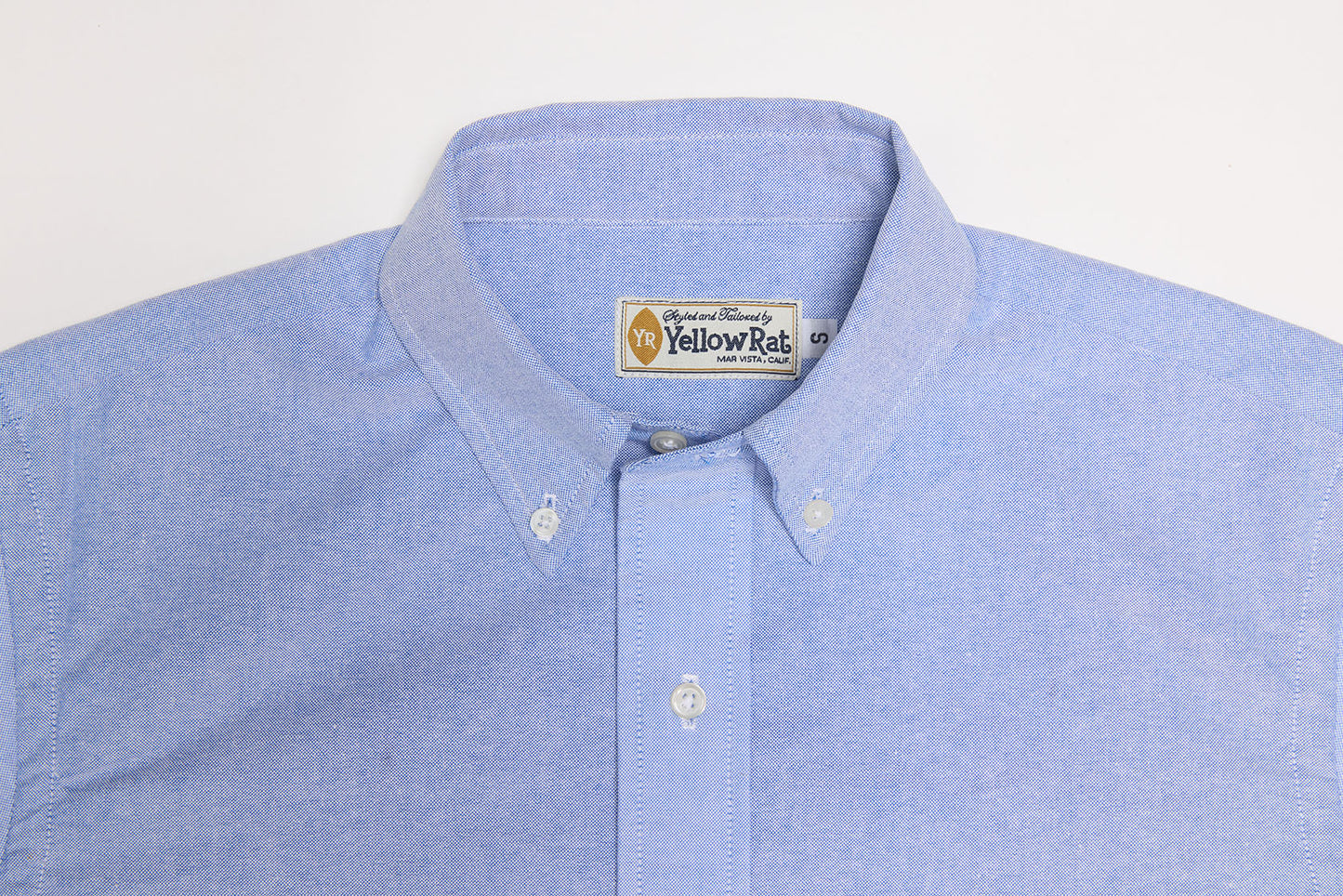 Long Sleeve Oxford Button-down Shirt (Blue)