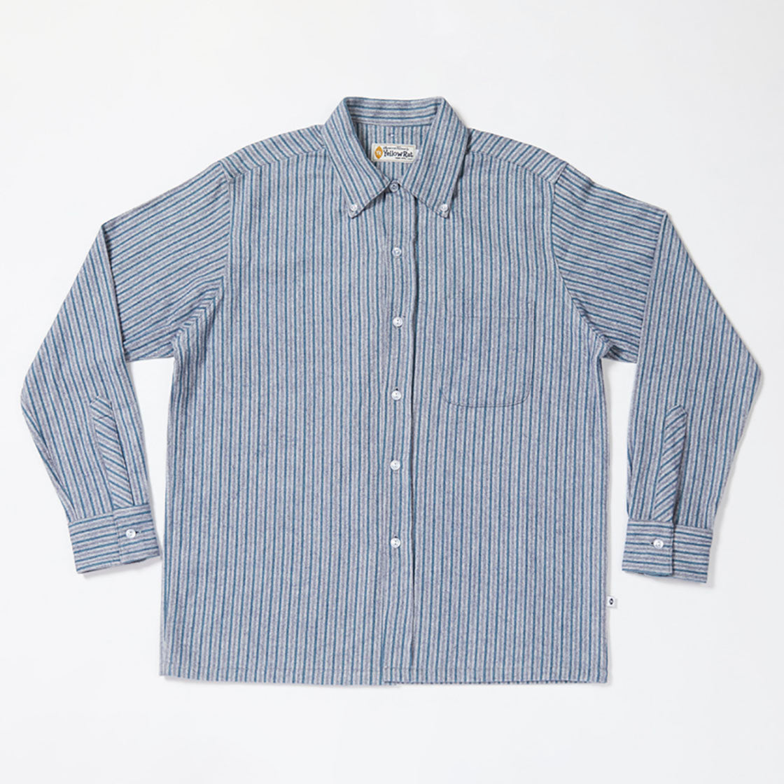 Convertible Collar Button-down Shirt (Ocean)
