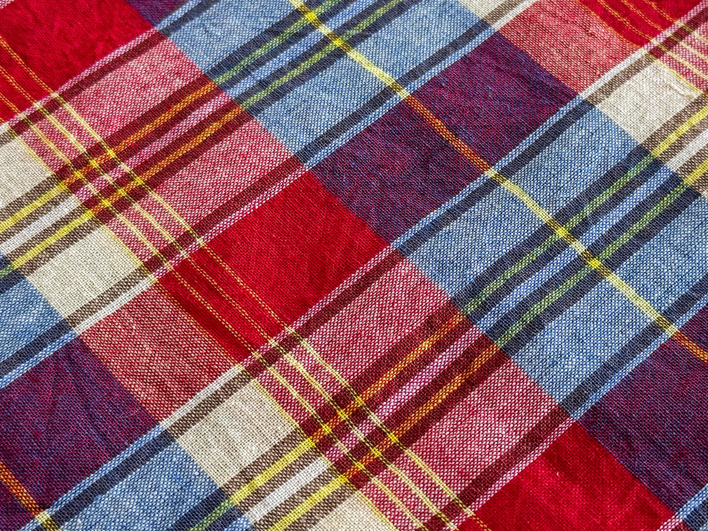 Button-down Shirt (Red x Blue)