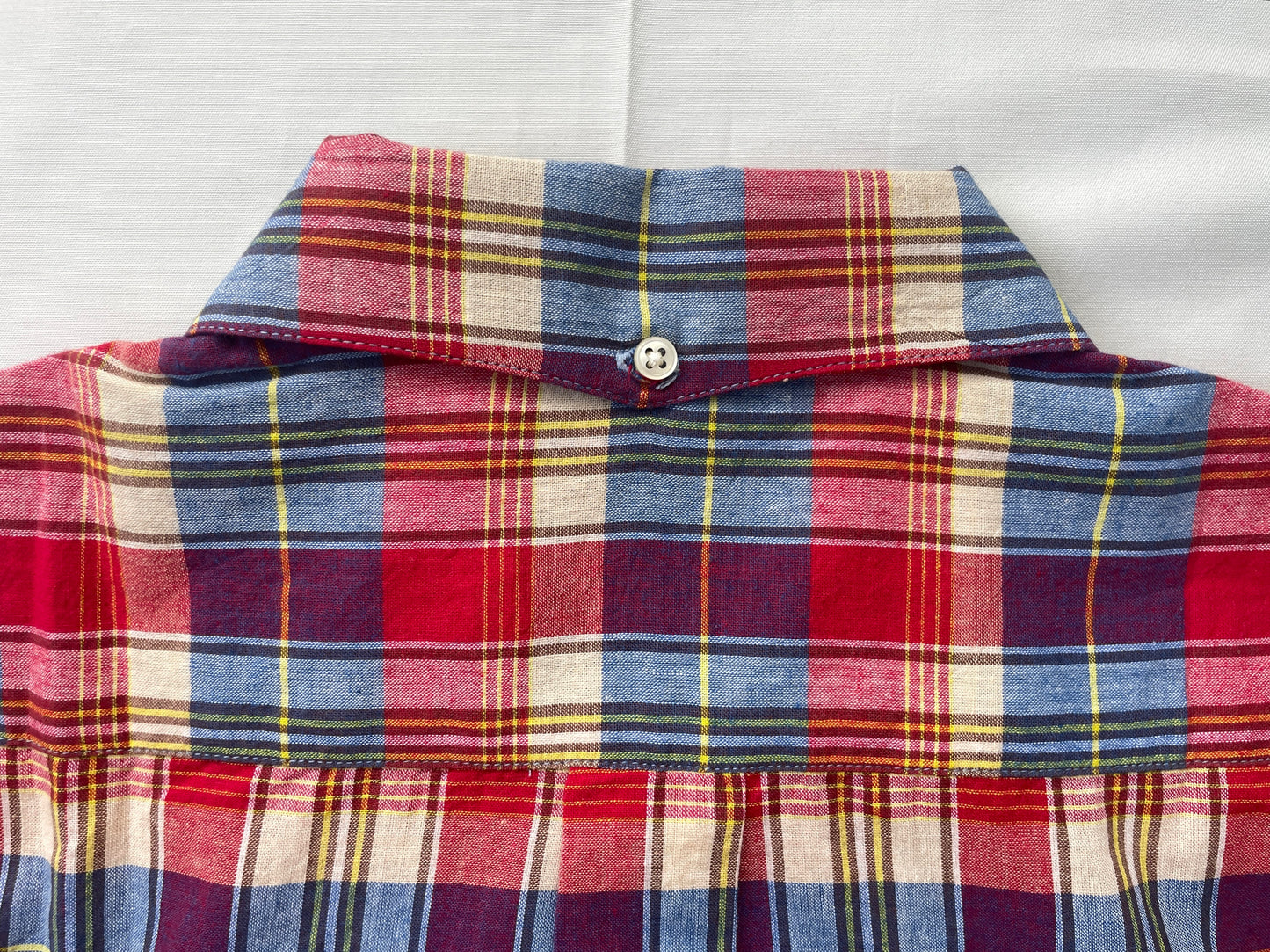 Button-down Shirt (Red x Blue)