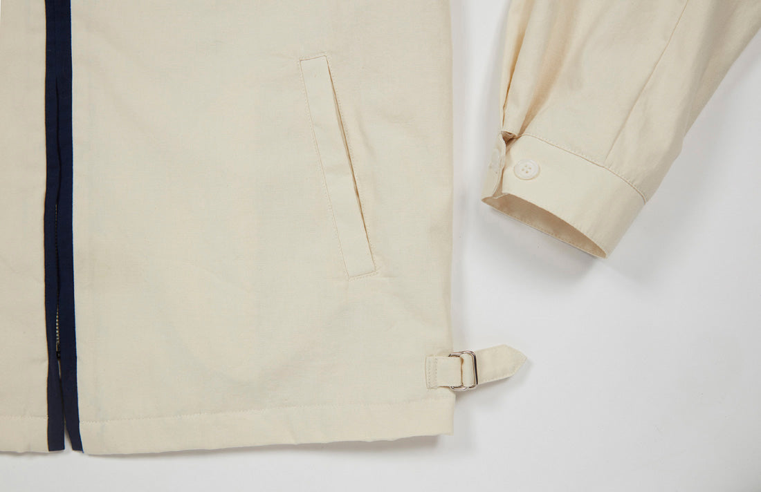 Port Coat (Ivory x Navy)