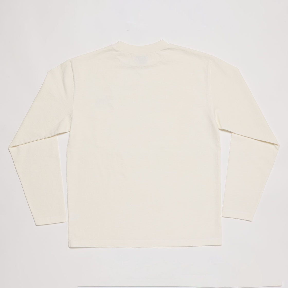 Mock Neck Long Sleeve Tee (White)