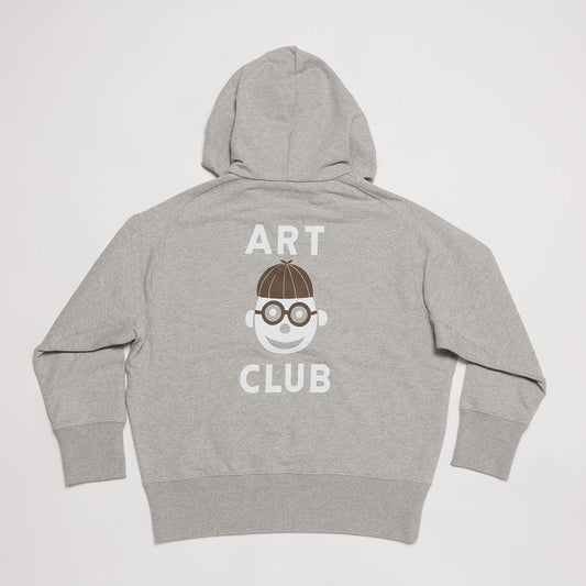 Art Club Pull-over Hooded Sweatshirt (Heather Gray)