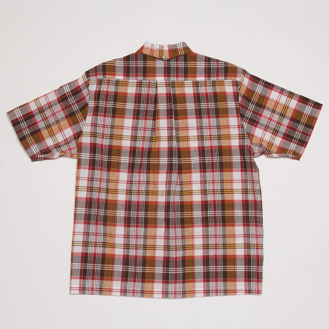 Button-down Shirt (Brown x Wine)