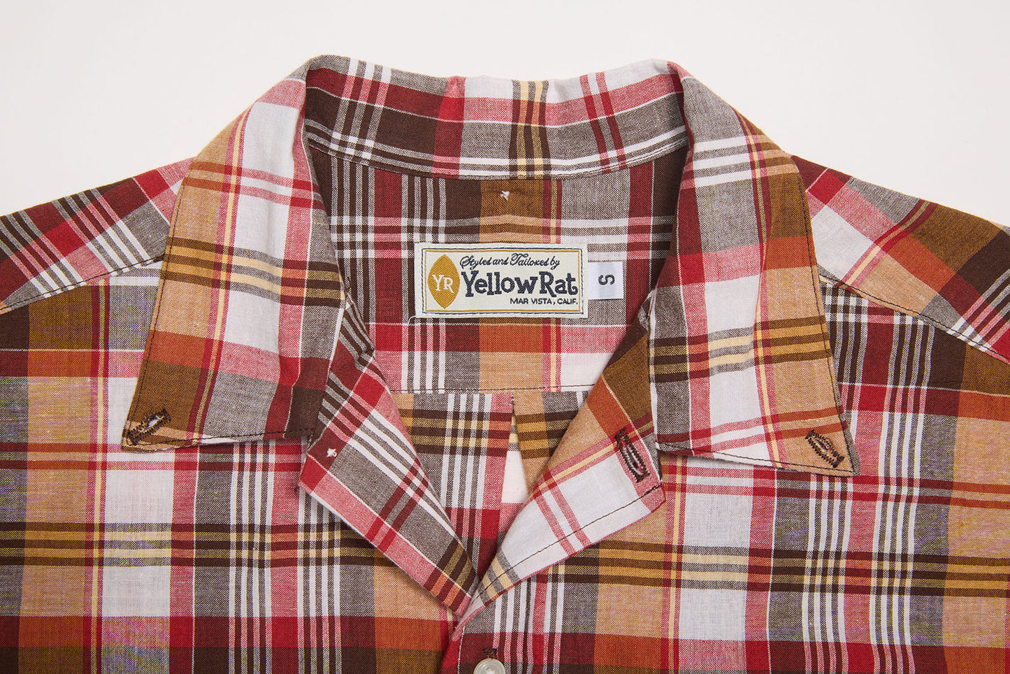 Button-down Shirt (Brown x Wine)