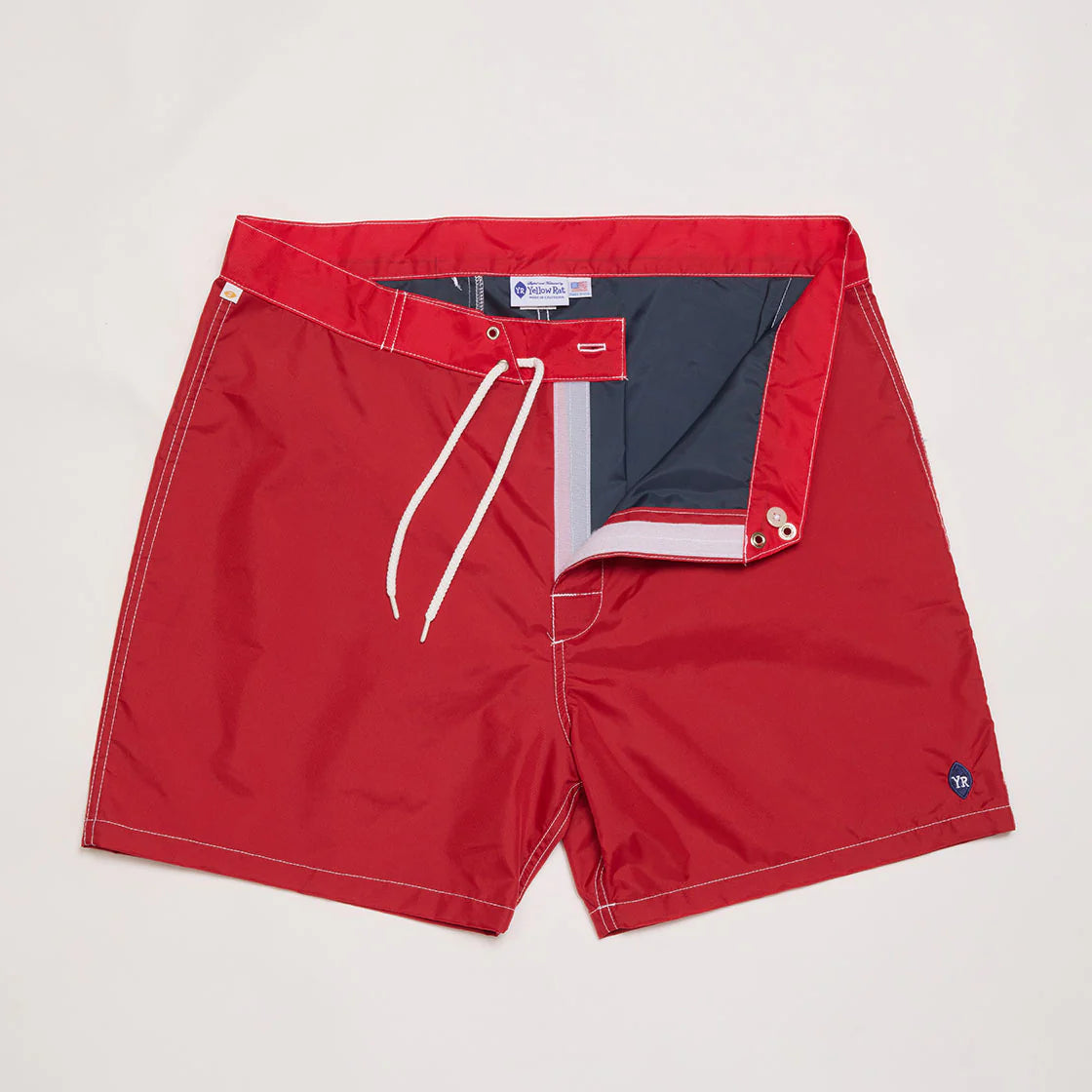 Solid Nylon Trunks (Red)