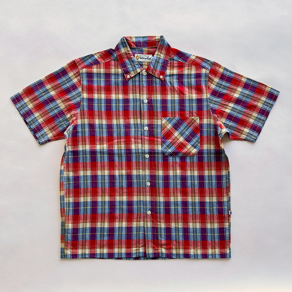 Button-down Shirt (Red x Blue)