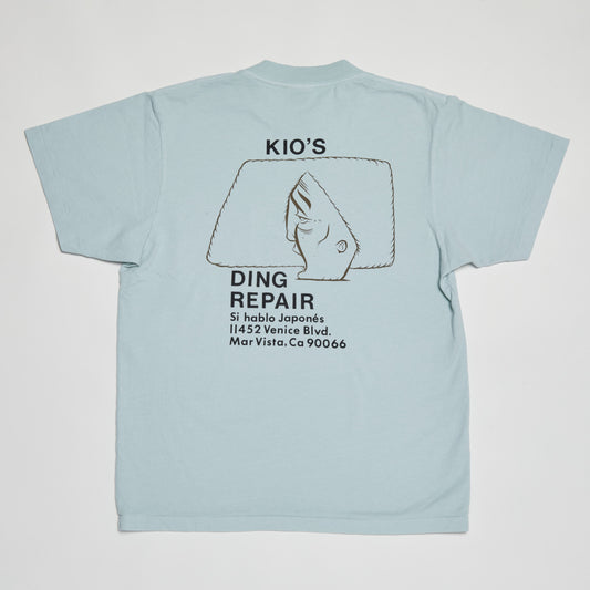 Kio’s Ding Repair 5th Generation T-Shirt (Dusty Blue)
