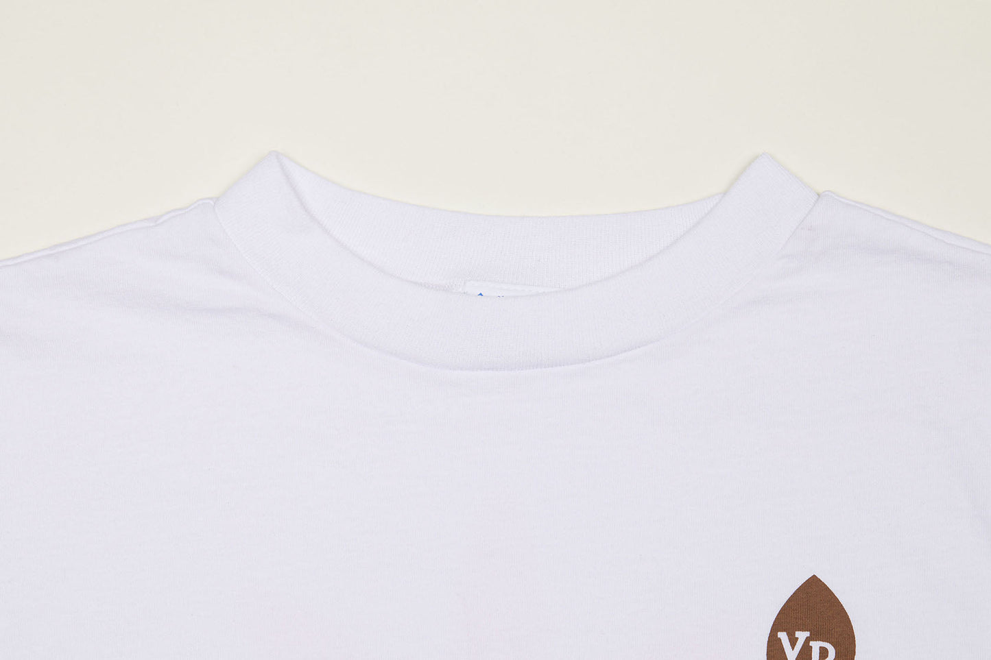 YR Flower Mock Neck Long Sleeve T-Shirt (White)