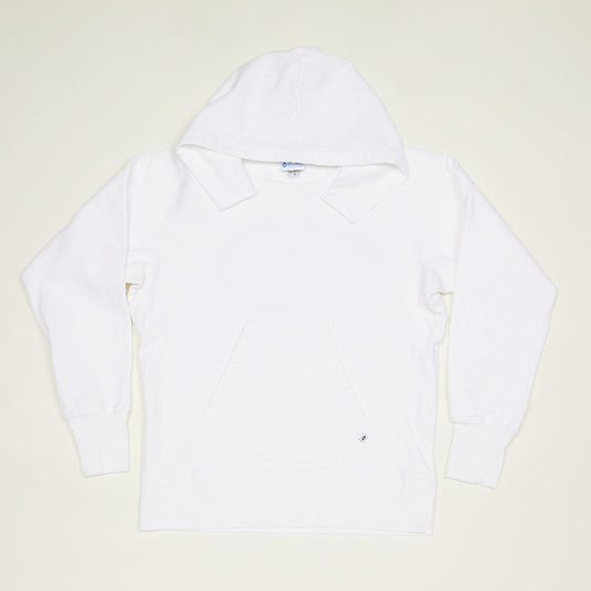 Pull-over Hooded Sweatshirt (White)