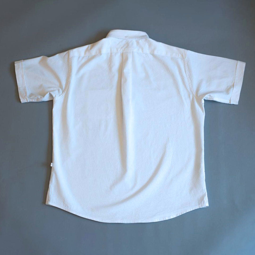 Pull-over Button-down Shirt II (White)